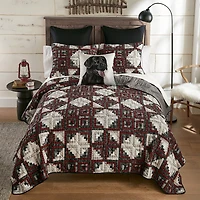 Donna Sharp Log Cabin Star Square Throw Pillow