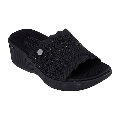 Skechers Womens Martha Stewart Pier Light Essence Slide Sandals