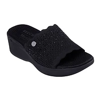Skechers Womens Martha Stewart Pier Light Essence Slide Sandals