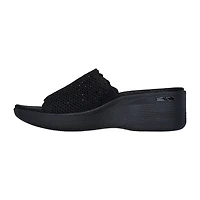 Skechers Womens Martha Stewart Pier Light Essence Slide Sandals