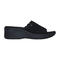 Skechers Womens Martha Stewart Pier Light Essence Slide Sandals