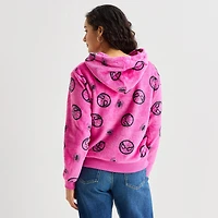 Spiderman Fleece Hoodie Womens Juniors Long Sleeve