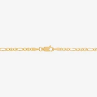 Made Italy 14K Gold 20 Inch Figaro Chain Necklace