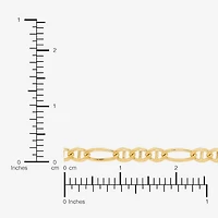 Made Italy 14K Gold 20 Inch Figaro Chain Necklace