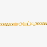 Made in Italy Womens 14K Gold 7.5 Inch Hollow Chain Bracelet