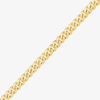 Made in Italy Womens 14K Gold 7.5 Inch Hollow Chain Bracelet