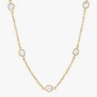 Gold Addiction Womens 10K Gold 17 Inch Link Chain Necklace