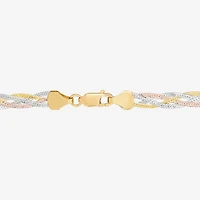 Made in Italy Womens 14K Gold 7.5 Inch Herringbone Chain Bracelet