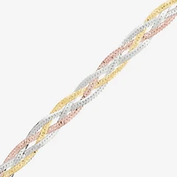 Made in Italy Womens 14K Gold 7.5 Inch Herringbone Chain Bracelet