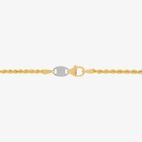 Bonded Brilliance Womens 14K Gold Bonded With Sterling Silver 7.5 Inch Solid Rope Chain Bracelet