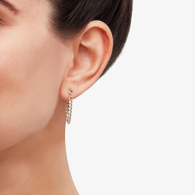 Limited Quantities! Womens 10K Gold Drop Earrings