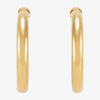 Limited Quantities! Womens 14K Gold 35mm Hoop Earrings