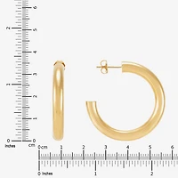 Limited Quantities! Womens 14K Gold 35mm Hoop Earrings