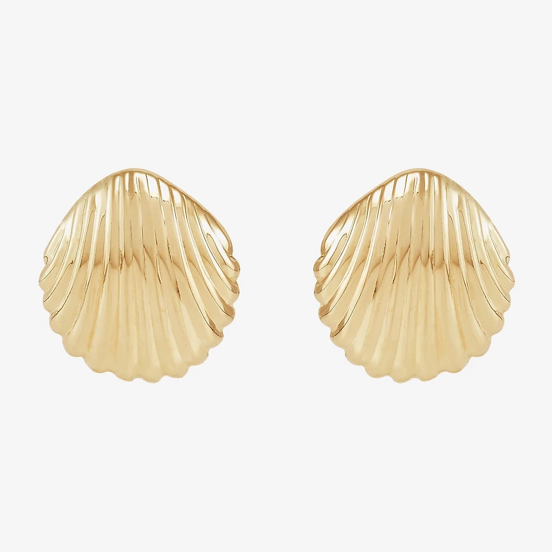 Limited Quantities! 14K Gold 13.8mm Stud Earrings