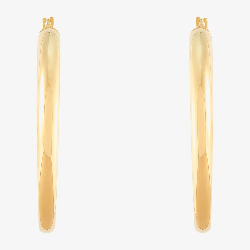 Limited Quantities! Womens 14K Gold 40mm Hoop Earrings