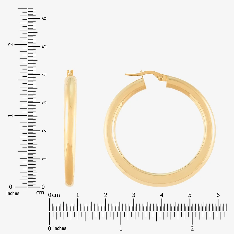 Limited Quantities! Womens 14K Gold 40mm Hoop Earrings