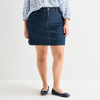 St. John's Bay Womens Cotton Blend Skort