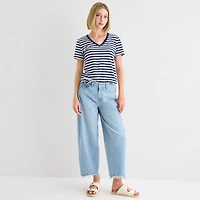 a.n.a Womens V Neck Short Sleeve T-Shirt