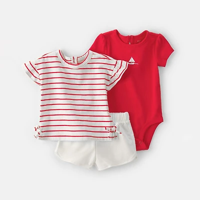 Carter's Baby Girls 3-pc. Short Set