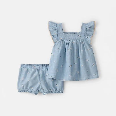 Oshkosh Baby Girls 2-pc. Short Set
