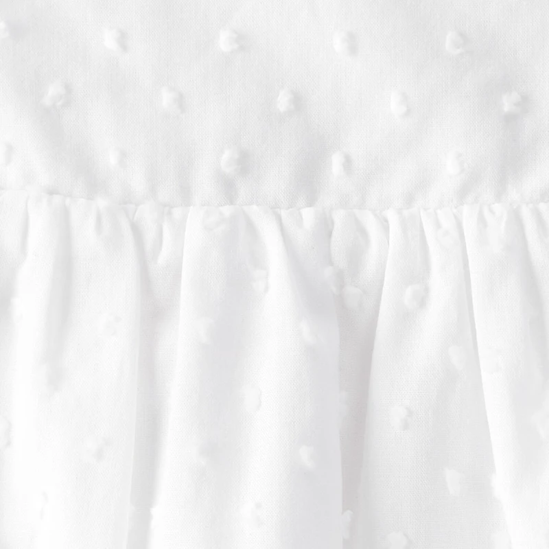 Oshkosh Baby Girls Short Sleeve Ruffled Sundress
