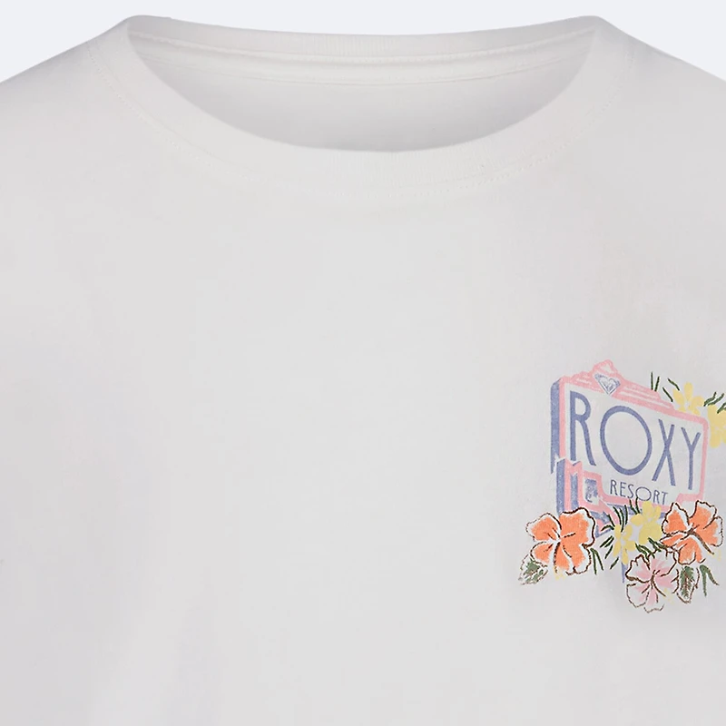 Roxy Big Kid Girls Crew Neck Short Sleeve Regular Fit Graphic T-Shirt