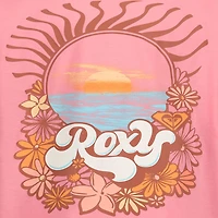 Roxy Big Kid Girls Crew Neck Short Sleeve Regular Fit Graphic T-Shirt