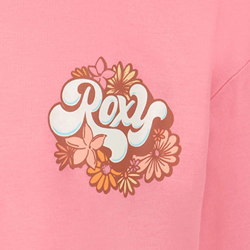Roxy Big Kid Girls Crew Neck Short Sleeve Regular Fit Graphic T-Shirt