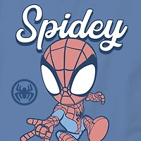 Toddler Boys Crew Neck Short Sleeve Regular Fit Marvel Spiderman Graphic T-Shirt