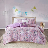 Intelligent Design Ella 100% Cotton Duvet Cover Set with Decorative Pillows