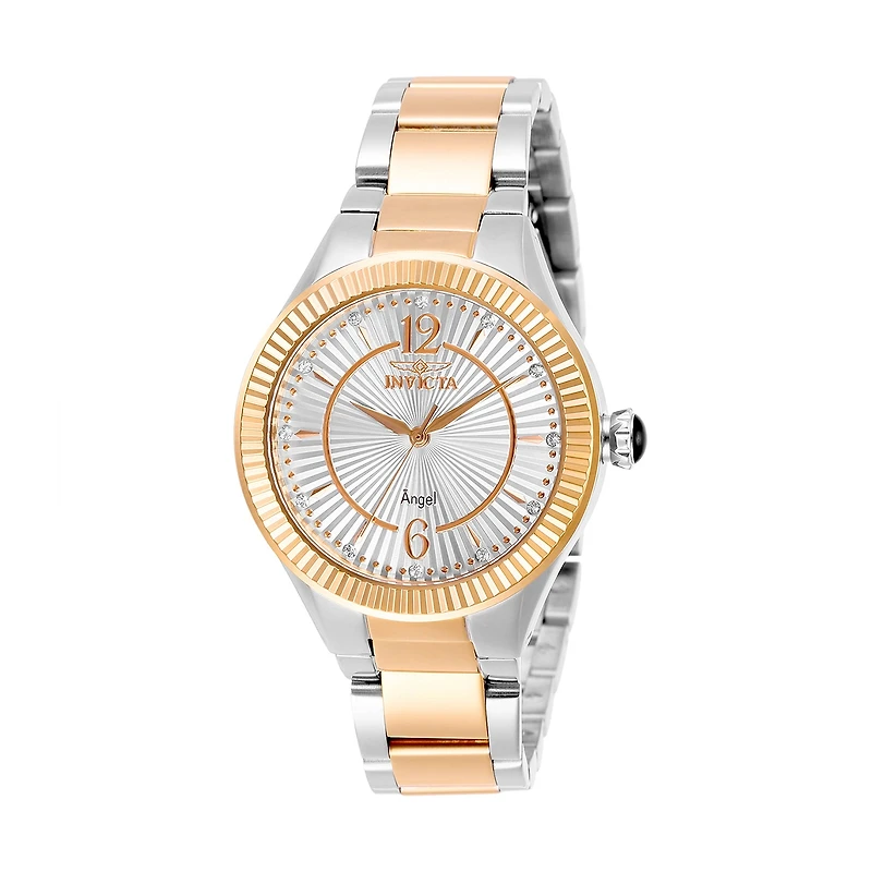 Invicta Angel Womens Two Tone Stainless Steel Bracelet Watch