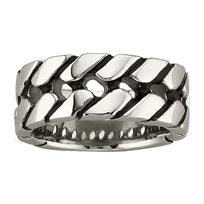 Men's Stainless Steel Tire Tread Band