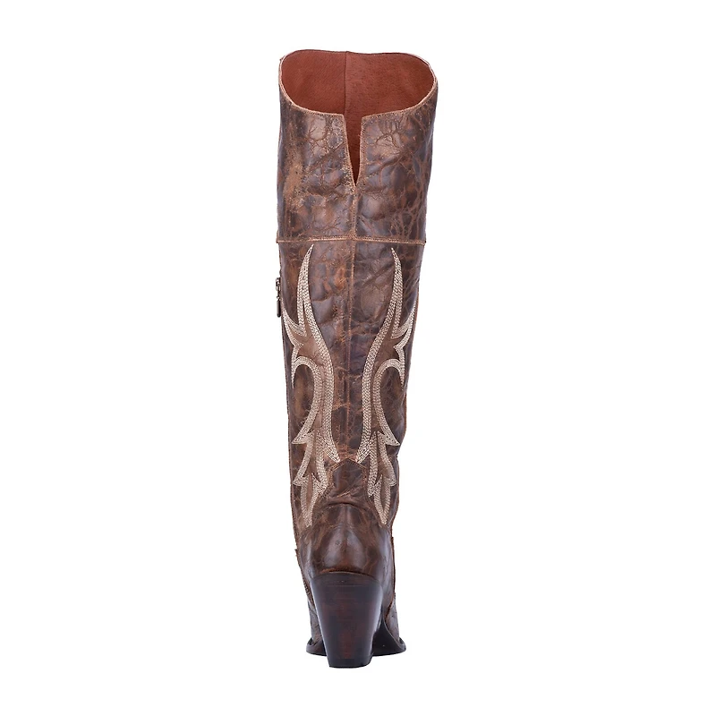 Dan Post Womens Jilted Block Heel Cowboy Boots