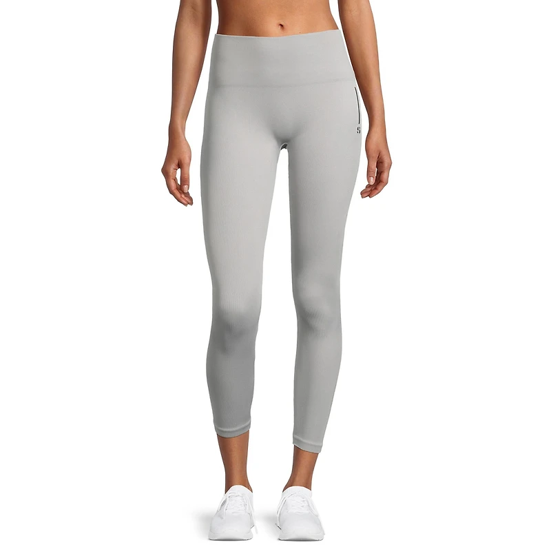 Sports Illustrated Womens Seamless Moisture Wicking Mid Rise 28" 7/8 Ankle Legging