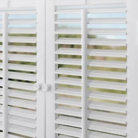 Home Basics Traditional Faux Wood Interior Shutter