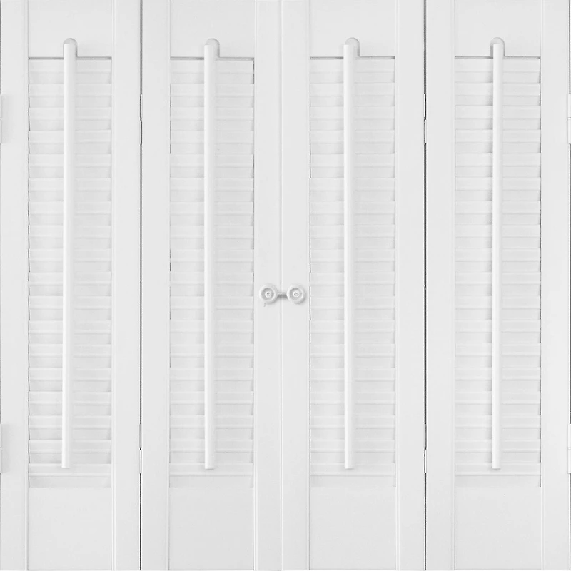 Home Basics Traditional Faux Wood Interior Shutter