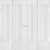Home Basics Traditional Faux Wood Interior Shutter