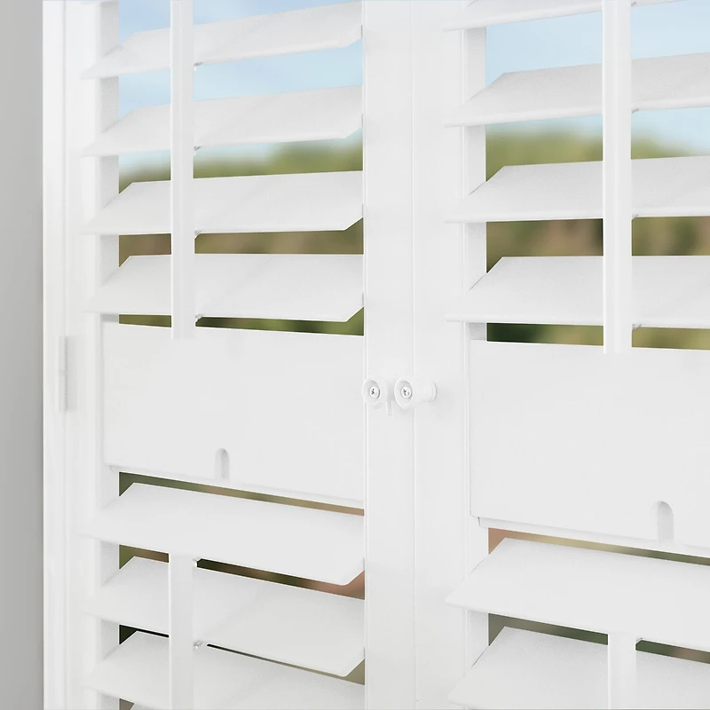 Home Basics Plantation Faux Wood Interior Shutter
