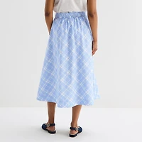 Liz Claiborne Womens Mid Rise Midi A-Line Skirt