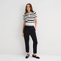 Stylus Womens Short Sleeve Polo Sweater