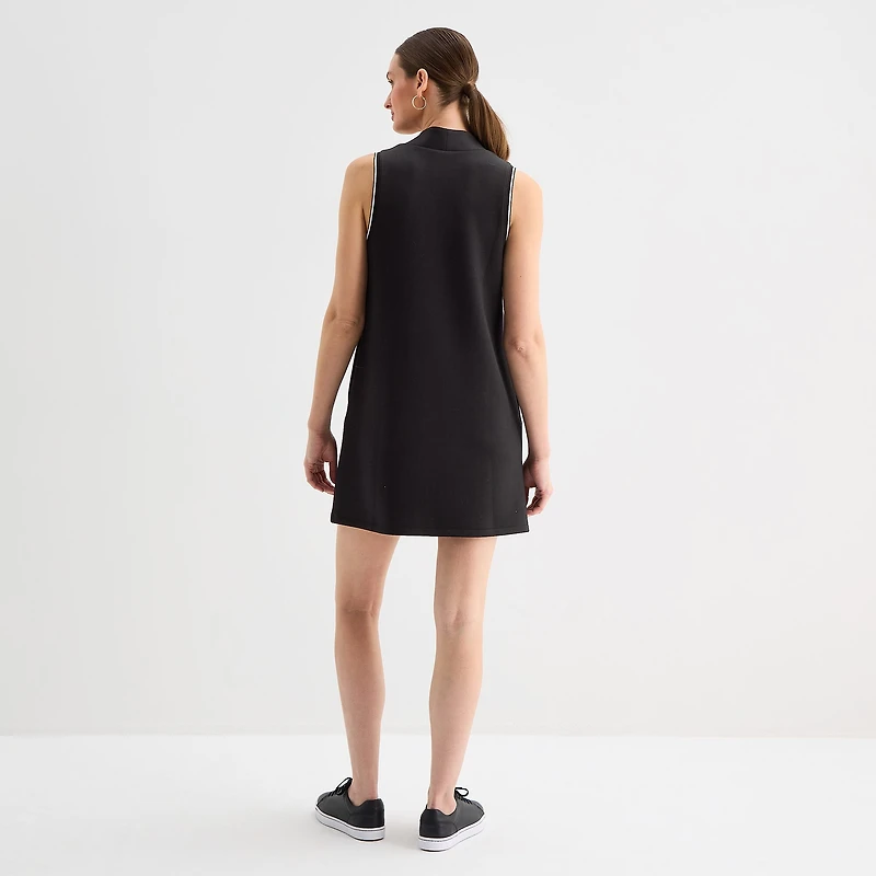 Stylus Womens V Neck Sleeveless A-Line Dress