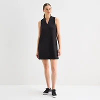 Stylus Womens V Neck Sleeveless A-Line Dress