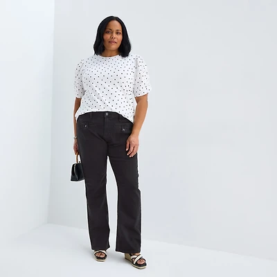 Liz Claiborne Lana Womens Plus High Rise Bootcut Jean