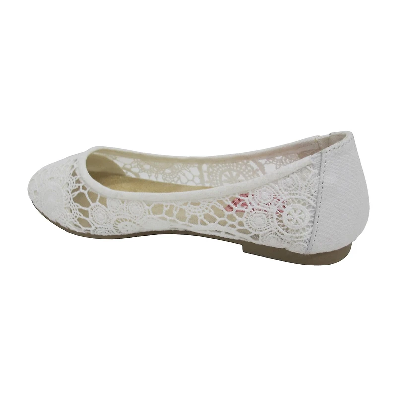 Pop Maybel Womens Almond Closed Toe Ballet Flats