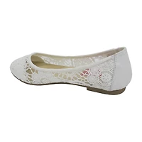 Pop Maybel Womens Almond Closed Toe Ballet Flats