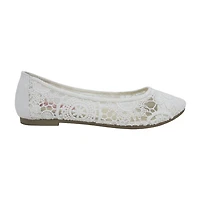 Pop Maybel Womens Almond Closed Toe Ballet Flats