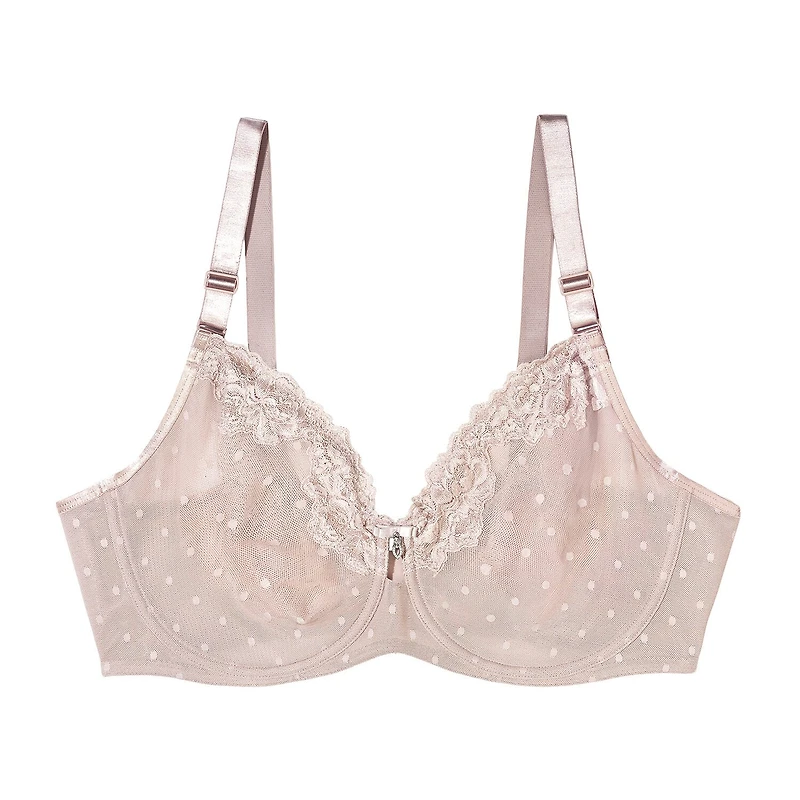 Curvy Couture Sheer Whisper Full Coverage Unlined Underwire Bra- 1368