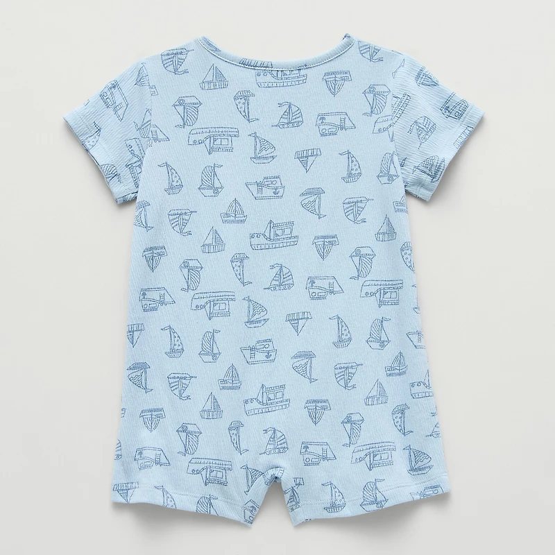 Okie Dokie Baby Boys Short Sleeve Romper