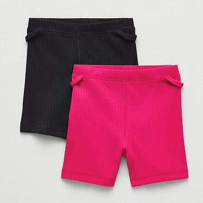Okie Dokie Toddler Girls 3" Adaptive Easy-on + Easy-off 2-pc. Bike Short