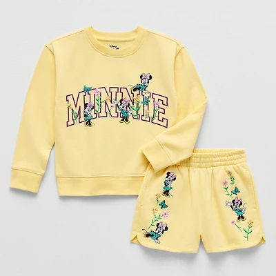 Disney Collection Girls Minnie Mouse 2-pc. Short Set
